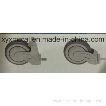 America Single Ball Bearing Plastic TPR Medical Caster